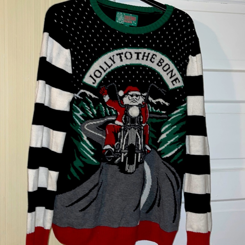 Women’s XL Jolly To The Bone Ugly Christmas Sweater